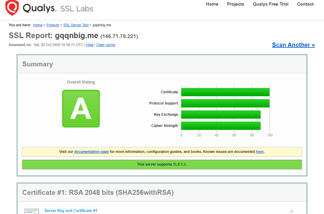 本站已升级到TLS 1.3（以后升级ESNI） – gqqnbig的专栏